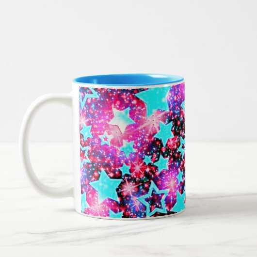 Stars zwei Töne Kaffee & Tee Tasse. Zweifarbige Tasse (Links)