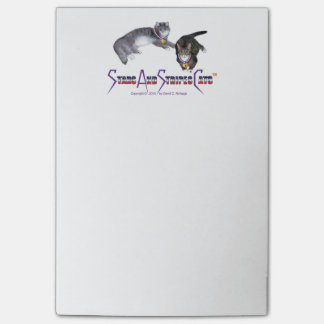 StarsAndStripesCats Anmerkungen, 4 x 6 Post-it Klebezettel