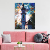 Starscape - Nebel und Tower Leinwanddruck (Insitu (Wohnzimmer))