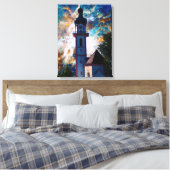 Starscape - Nebel und Tower Leinwanddruck (Insitu (Schlafzimmer))