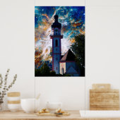 Starscape - Nebel und Tower Poster (Küche)
