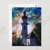 Starscape - Nebel und Tower Postkarte (Vorne/Hinten)