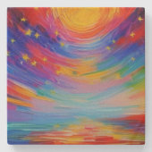 Starscape Steinuntersetzer (Vorderseite)