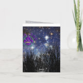 Starscape & Trees - Note Card Karte (Rückseite)