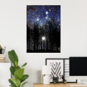 Starscape & Trees - Poster (Heimbüro)
