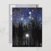 Starscape & Trees - Postkarte (Vorne/Hinten)