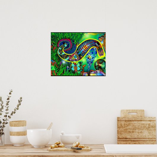 StarSeed Awakening (Druck) Poster (Küche)