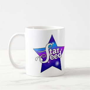 Starseed-Tasse – Lila Blaues Stern-Design Kaffeetasse