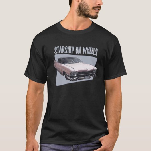 Starship auf Rädern T-Shirt (Vorderseite)