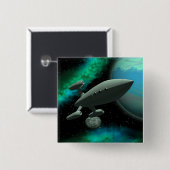 Starship Explorer (Square) Button (Vorne & Hinten)