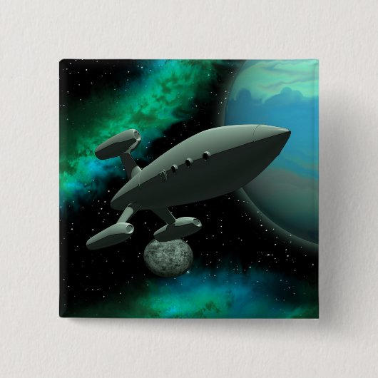 Starship Explorer (Square) Button (Vorderseite)