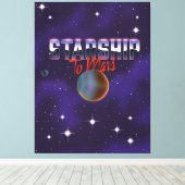 Starship in Mars Leinwanddruck (Insitu (Holzboden))