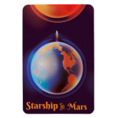 Starship in Mars Magnet (Vertikal)
