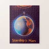 Starship in Mars Puzzle (Vertikal)