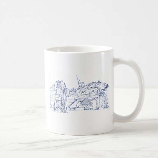 Starship Prometheu Kaffeetasse (Rechts)