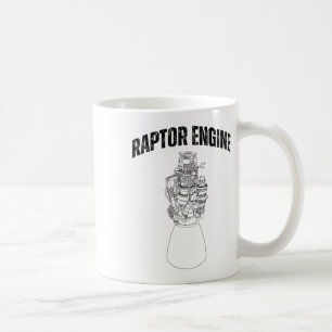 Starship Raptor Motor für Raumforscher & Verstärke Kaffeetasse