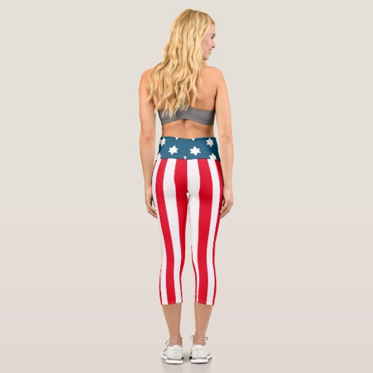Starspangled Banner Capri Leggings (Rückseite)