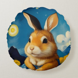 Starspring Bunny Round Pillow Rundes Kissen