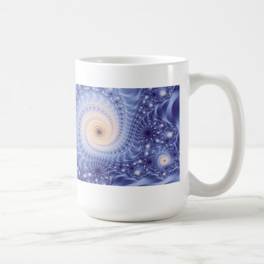 Starstorm Spirituelle Abstrakte Kunst Fraktal Kaffeetasse (Rechts)