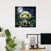 Starstruck AI Fantasy Digital Art Print Frog Poster (Heimbüro)