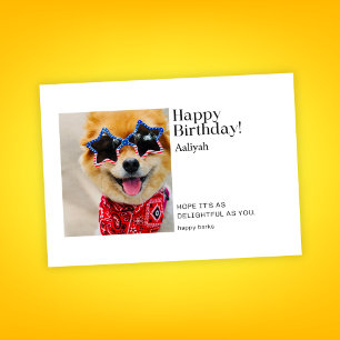 Starstruck Paws: Gute Geburtstagskarte mit Shiba I Karte