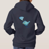 Starstrumpf, Comic, Aufkleber, wer bin i, was bin Hoodie (Rückseite)