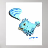 Starstrumpf, Comic, Aufkleber, wer bin i, was bin  Poster (Vorne)