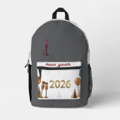 Start 2026 with style — carry the celebration with bedruckter rucksack (Vorderseite)