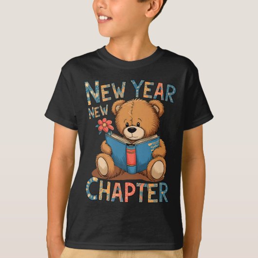 Start A New Chapter 2024 Cute Bear Adorable Teddy  T-Shirt (Vorderseite)