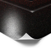 Start am Mittag - Fahrt zum Moon Retro Poster (Ecke)