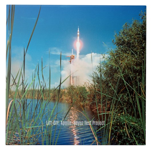 Start - Apollo, Sojus-Testprojekt, Fliese (Vorderseite)