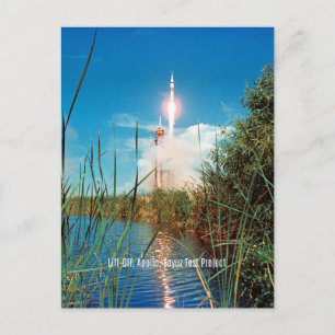 Start - Apollo, Sojus-Testprojekt, Postkarte
