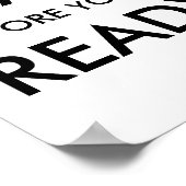 Start Before You’re Ready Motivational Quote Poster (Ecke)