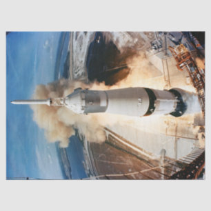 Start der Apollo Saturn V-Rakete zum Mond 1969 Seidenpapier