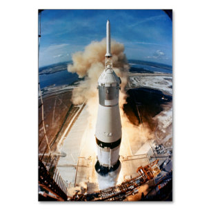 Start der Apollo Saturn V-Rakete zum Mond 1969 Tischnummer