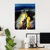 Start der ersten Männer zum Mond - Apollo 11 Poster (Heimbüro)