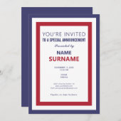 Start der Kampagne "Teaser Kampagnen für politisch Einladung (Vorne/Hinten)