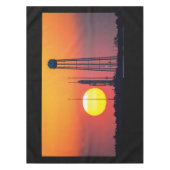 Start der NASA Antares Rocket Sunrise Tischdecke (Vorderseite)