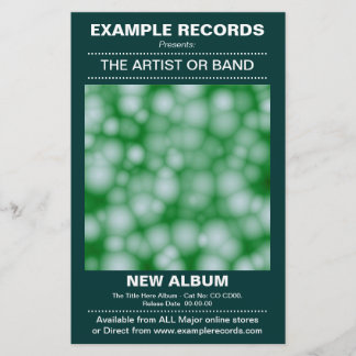 Start der neuen Albumreihe - Dunkelgrün Flyer