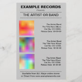 Start der neuen Albumreihe - Dunkelgrün Flyer (Hinten)