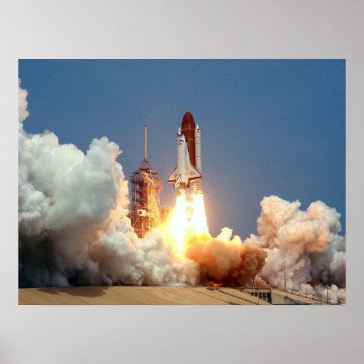 Start der Raumfähre "Challenger" (STS-51B) Poster (Vorne)