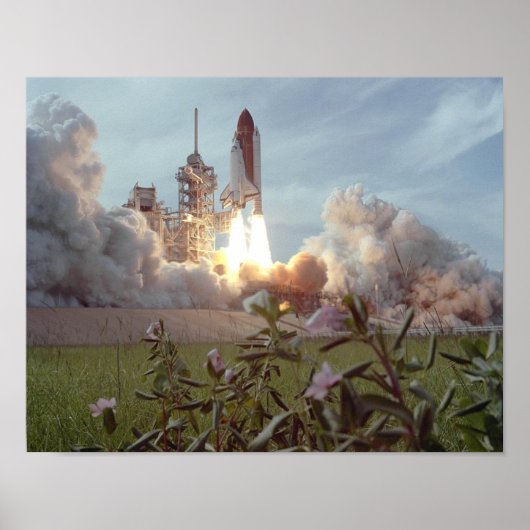 Start der Raumfähre "Challenger" (STS-51F) Poster (Vorne)