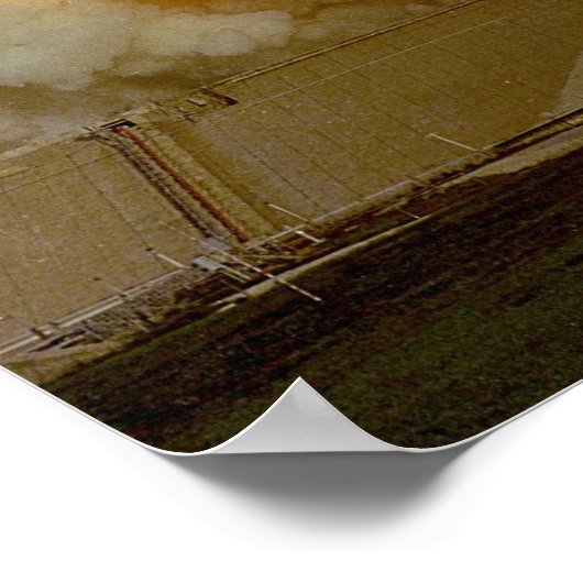 Start der Raumfähre "Challenger" (STS-7) Poster (Ecke)