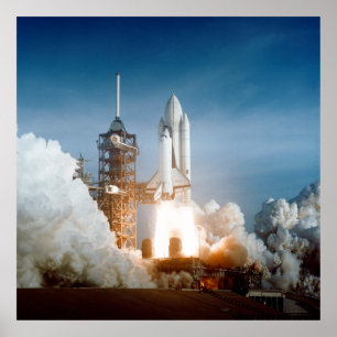 Start der Raumfähre Columbia (STS-1) Poster