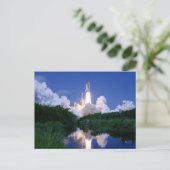 Start der Raumfähre Postkarte (Stehend Vorderseite)