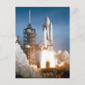 Start der Sapce Shuttle Postkarte (Vorderseite)