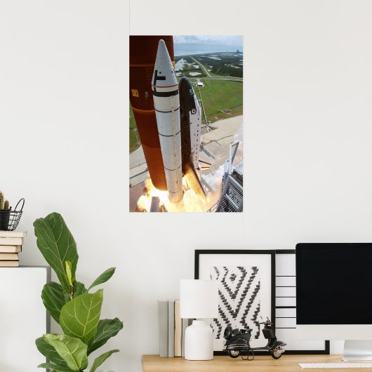 Start der Space Shuttle Discovery (STS-26) Poster (Heimbüro)