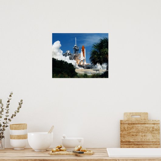 Start der Space Shuttle Discovery (STS-26) Poster (Küche)