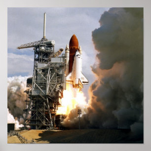 Start der Space Shuttle Discovery (STS-26) Poster