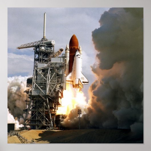 Start der Space Shuttle Discovery (STS-26) Poster (Vorne)